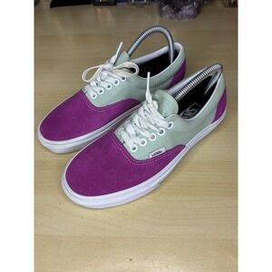 Vans Era Vintage Sport shoes Unisex Pink/mint Green Size Men 7 Women 8.5